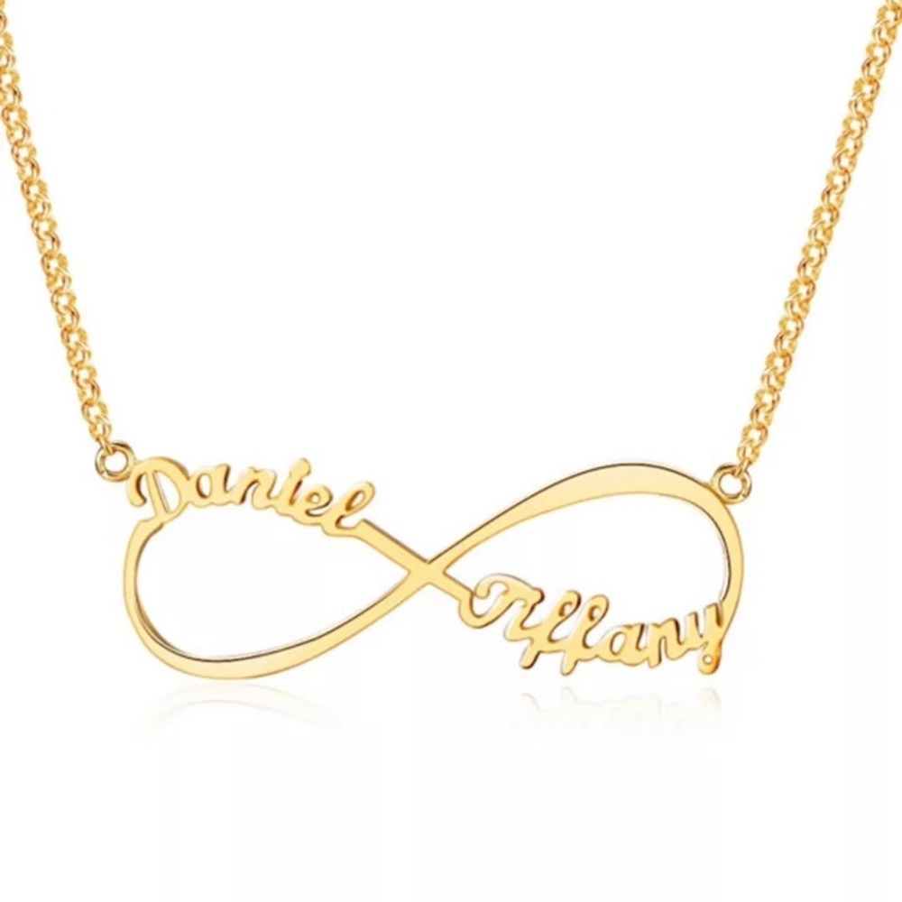 Infinity Name Necklace personalized 2 names